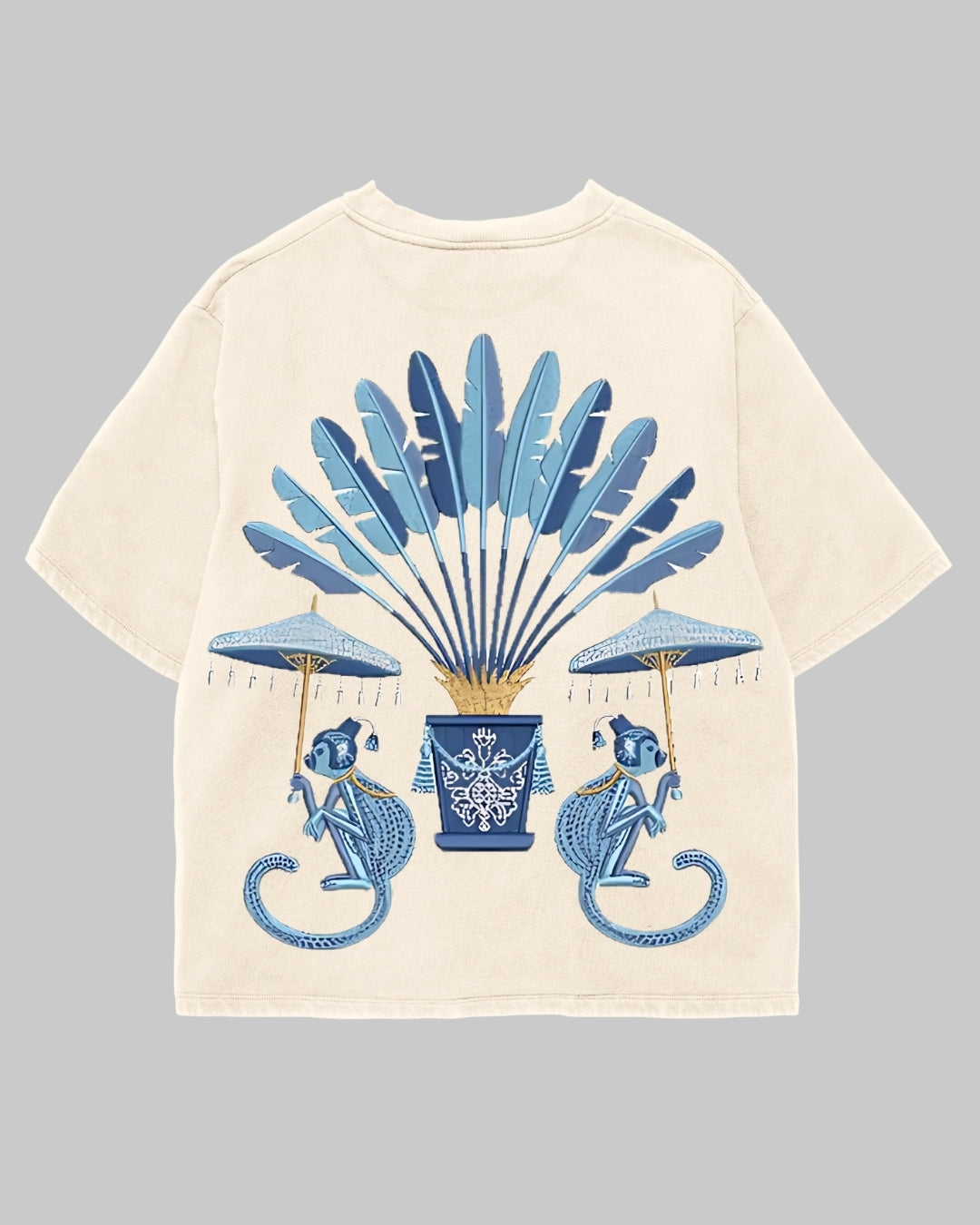 Tricou Oversized Monkey Palm